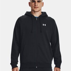Under Armour Men's Full-Zip Hoodie, Rival Fleece black, XL